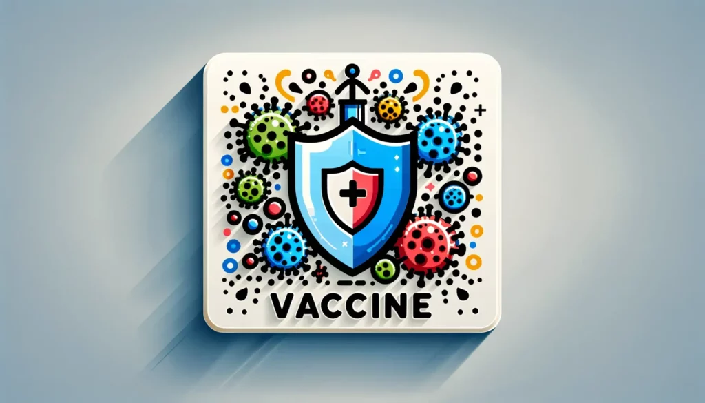 A visually appealing and memorable illustration representing the effectiveness of a vaccine against the Pyrola variant. The image should be wide and n